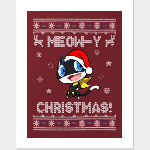 Morgana Meow-y Christmas! Wall Art by StebopDesigns